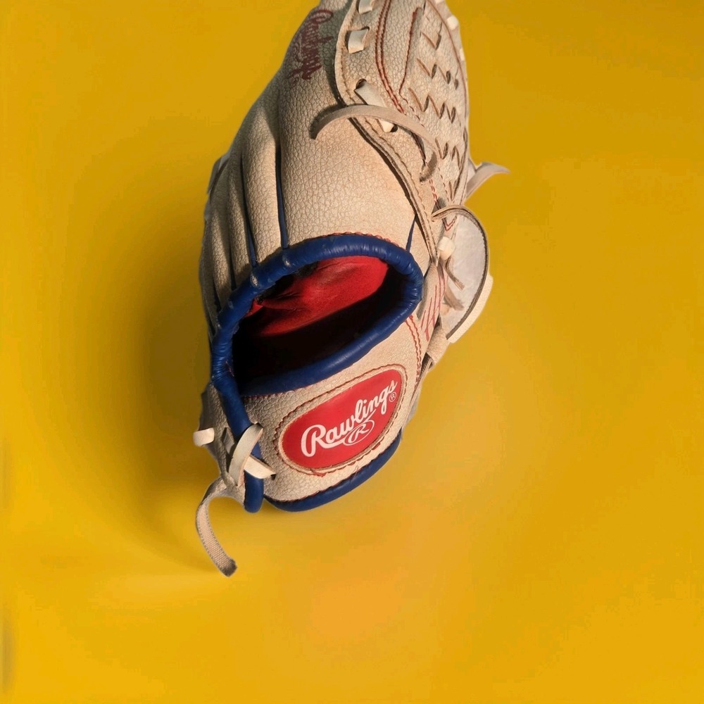 Rawlings Baseball Glove Youth 9" White Good PL90SSG RHT Basket-Web